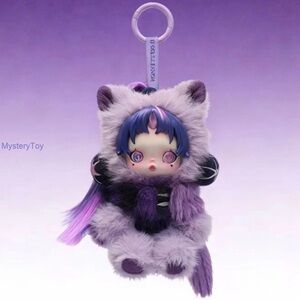 ❌SOLD❌ Purple and Black Plush Keychain